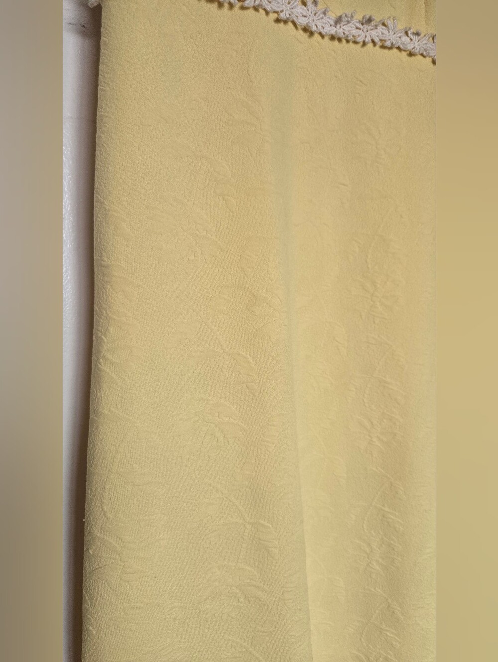 Vintage Hand made Daisy Embossed Maxi Dress - Picture 2 of 13